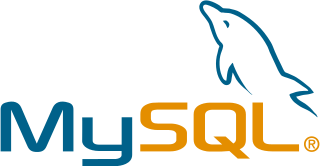 MySQL logo.
