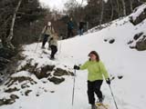 A personal photo of snowshoeing.