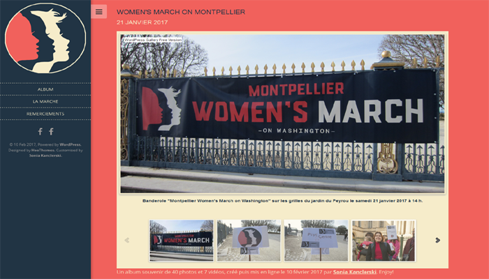 Illustration Women's March on Montpellier 2017.